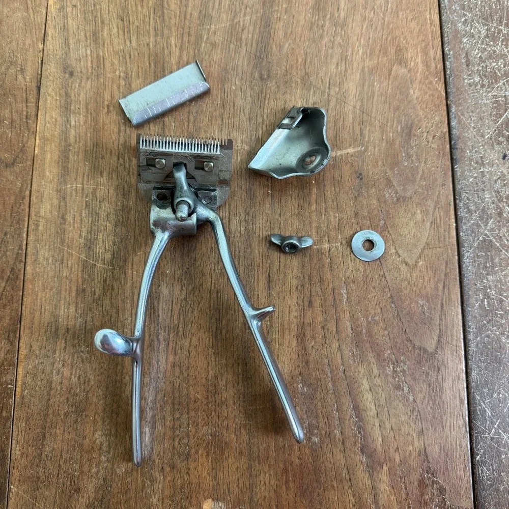 Vintage Ace Allover Manufacturing‎ Company Metal Manual Hair Clippers WORK